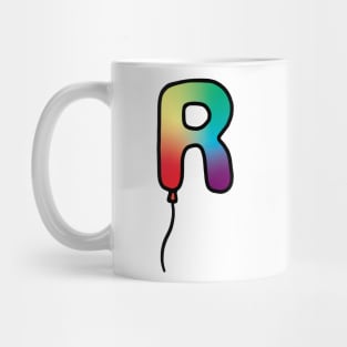 Initial Monogram Balloon Letter R Mug